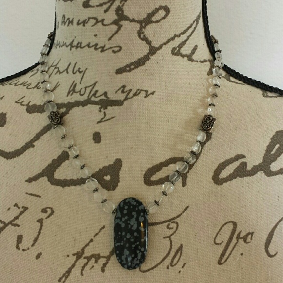 Quartz and Stone Silver Sterling - Picture 1 of 3